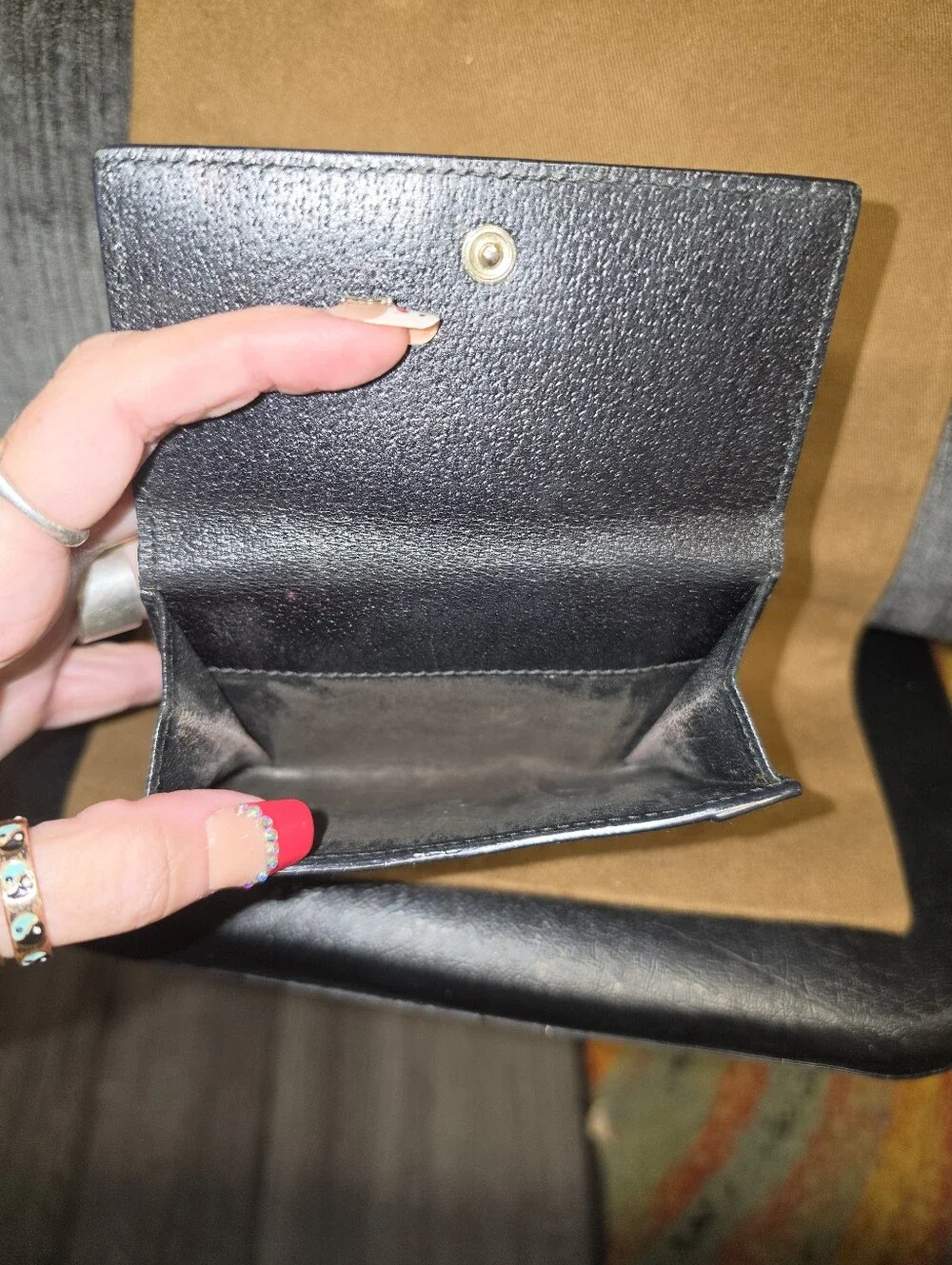 Vintage Gucci GG Monogram Canvas Compact Wallet